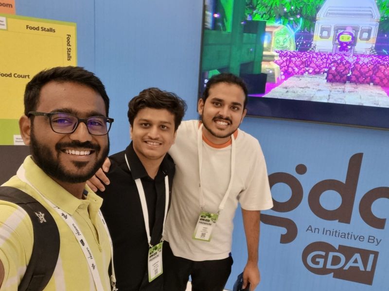 The CaptainSide team at IGDC 2025 in Chennai