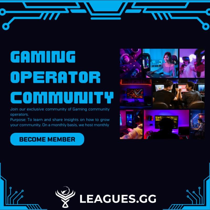 Leagues.gg Gaming Operator Community: become a member